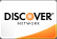 We accept payments through Discover credit cards